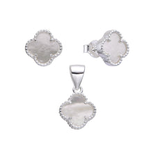 Cargar imagen en el visor de la galería, Juego de Flor Blanca VAN 8mm en Plata 925
