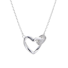 Cargar imagen en el visor de la galería, Gargantilla de Corazón y Aro en Plata 925
