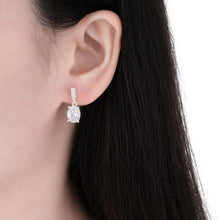 Cargar imagen en el visor de la galería, Zarcillos Ovalados Circon Blanco en Plata 925
