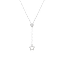 Cargar imagen en el visor de la galería, Gargantilla de Estrella con Punto Luz 5mm en Plata 925
