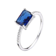 Cargar imagen en el visor de la galería, Anillo Modelo Eddy Azul en Plata 925
