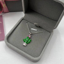 Cargar imagen en el visor de la galería, Cadena con Dije de Cactús en Plata 925
