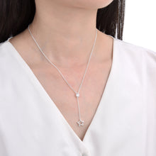 Cargar imagen en el visor de la galería, Gargantilla de Estrella con Punto Luz 5mm en Plata 925
