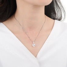 Cargar imagen en el visor de la galería, Cadena con Dije de Corazon Blanco 10mm en Plata 925
