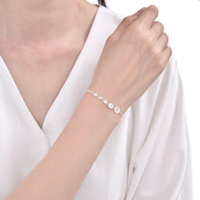 Cargar imagen en el visor de la galería, Pulsera de Flores con Circones en Plata 925
