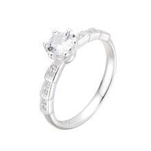 Cargar imagen en el visor de la galería, Anillo Compromiso Modelo Zaira Plata 925
