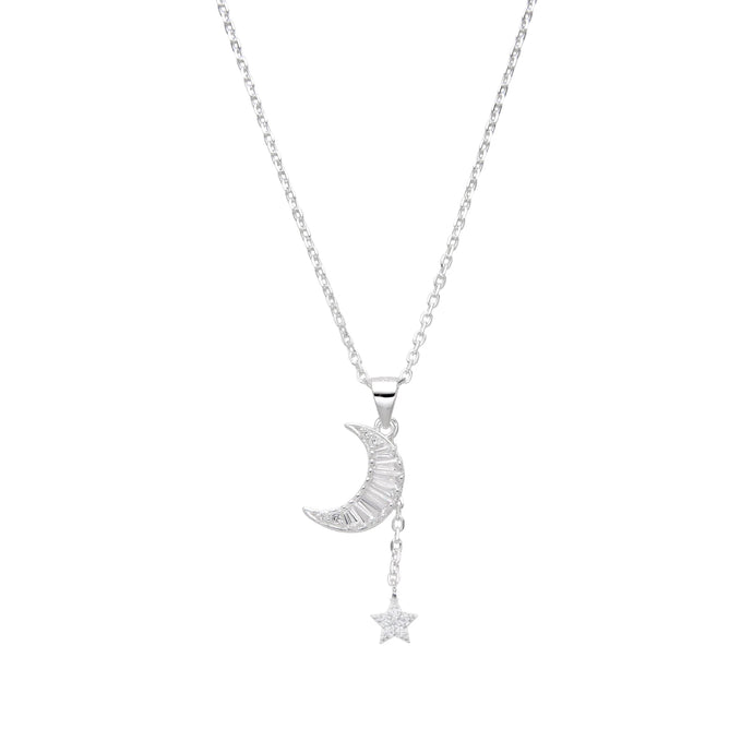 Gargantilla de Luna y Estrella en Plata 925