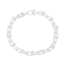 Cargar imagen en el visor de la galería, Pulsera de Eslabones Modelo Tiff en Plata 925
