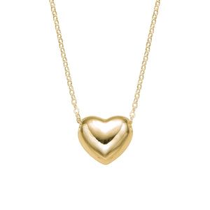 Gargantilla de Corazón Liso en Plata 925
