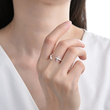 Cargar imagen en el visor de la galería, Anillo Ajustable de Avión y Luna en Plata 925
