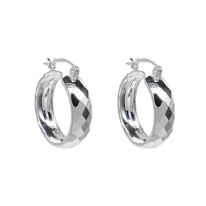 Argollas Modelo Cinthia 22mm en Plata 925
