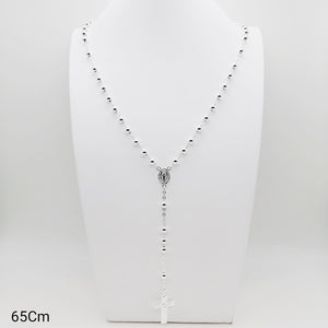 Rosario 65cm Virgen de La Milagrosa 5mm Plata 925