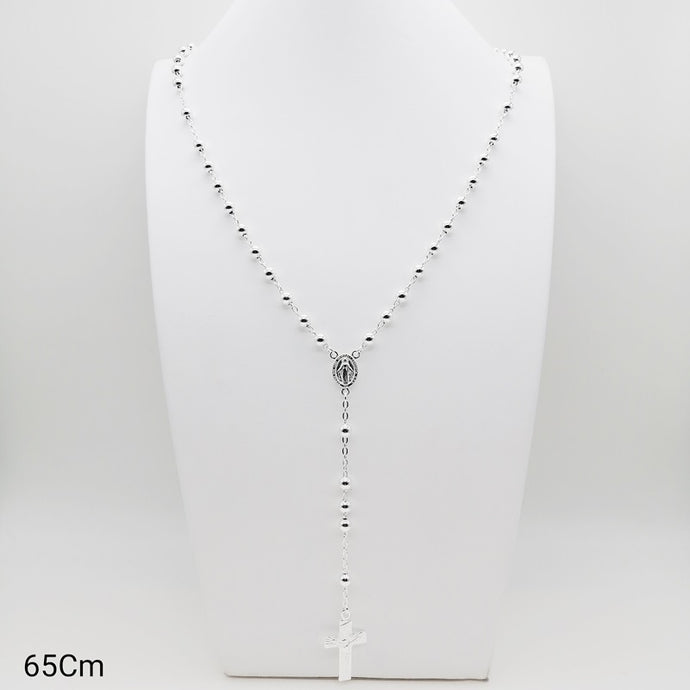 Rosario 65cm Virgen de La Milagrosa 5mm Plata 925
