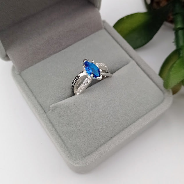 Anillo de Grado Modelo Andrea en Plata 925
