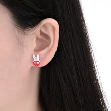 Cargar imagen en el visor de la galería, Zarcillos de Perro Bulldog en Plata 925
