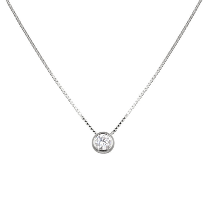 Gargantilla Punto Luz 4mm en Plata 925