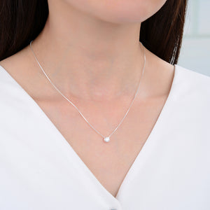 Gargantilla Punto Luz 4mm en Plata 925