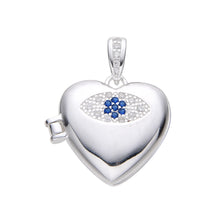Cargar imagen en el visor de la galería, Dije Relicario de Corazon con Circones Plata (925)
