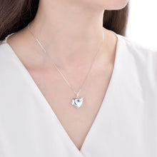 Cargar imagen en el visor de la galería, Dije Relicario de Corazon con Circones Plata (925)

