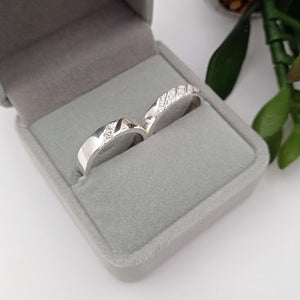 Aros de Matrimonio con Circones en Plata 925
