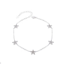 Cargar imagen en el visor de la galería, Pulsera de Estrellas con Circones en Plata 925
