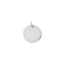 Cargar imagen en el visor de la galería, Dije de Placa Circular 20mm en Plata 925
