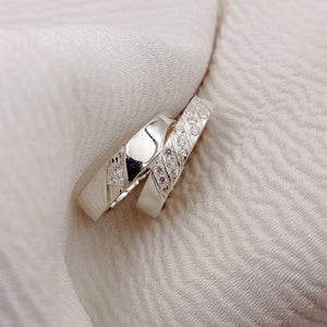 Aros de Matrimonio con Circones en Plata 925