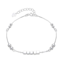 Cargar imagen en el visor de la galería, Pulsera de Cuadritos en Plata 925

