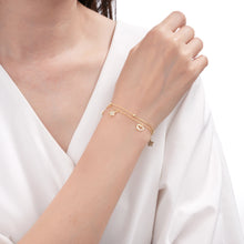 Cargar imagen en el visor de la galería, Pulsera Doble de Corazones y Estrellas en Plata 925
