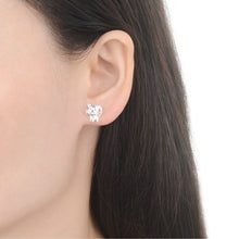 Cargar imagen en el visor de la galería, Zarcillos Gatito con Corazón en Plata 925
