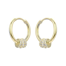 Cargar imagen en el visor de la galería, Argollas Huggies 15mm con Aros en Plata 925 con Baño de Oro
