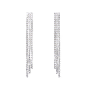 Zarcillos Tennis 2.2mm en Plata 925