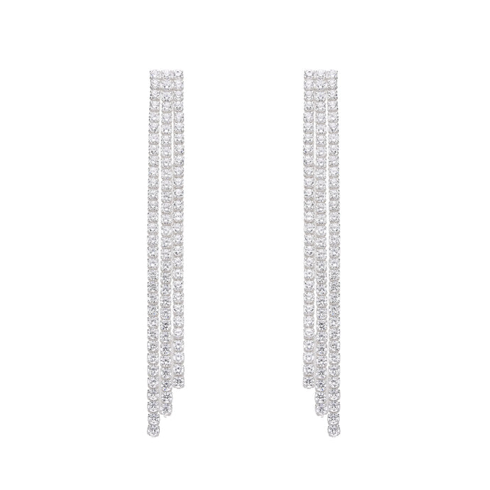 Zarcillos Tennis 2.2mm en Plata 925