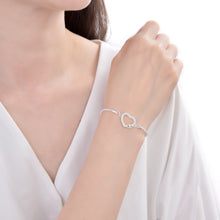 Cargar imagen en el visor de la galería, Pulsera Cadena Coreana con  Corazón  en Plata 925
