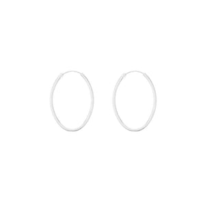 Argollas Lisas Cierre Clásico 18mm (1.6) en Plata 925