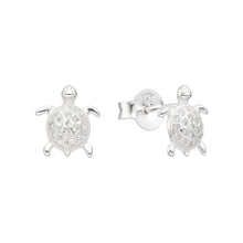 Cargar imagen en el visor de la galería, Zarcillos de Tortuga (Mar) en Plata 925
