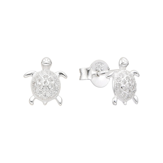 Zarcillos de Tortuga (Mar) en Plata 925