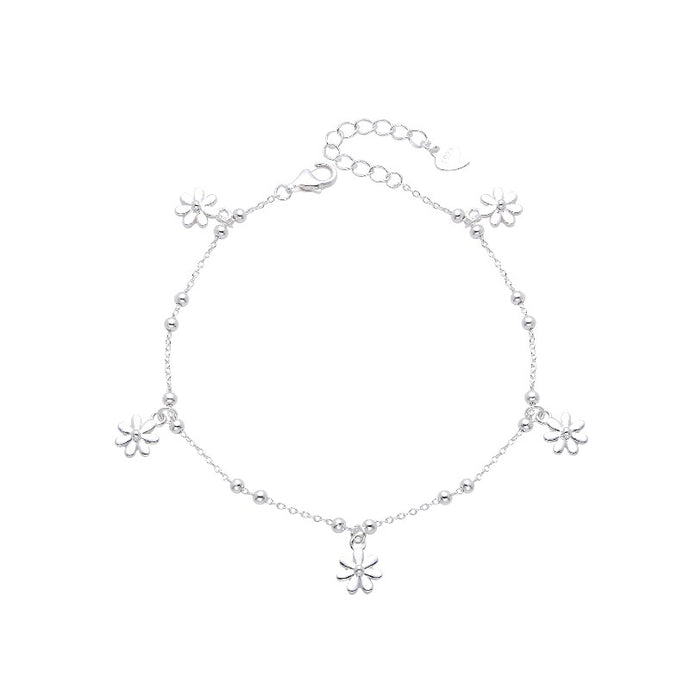 Pulsera de Flores en Plata 925