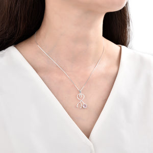 Cadena con Dije de Estetoscopio en Plata 925