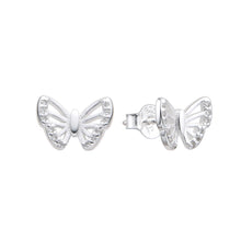 Cargar imagen en el visor de la galería, Zarcillos de Mariposa en Plata 925

