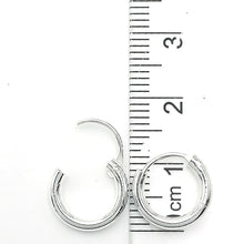 Cargar imagen en el visor de la galería, Argollas Lisas Cierre Clásico 12mm (2.0) en Plata 925
