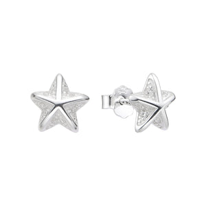 Zarcillos de Estrella de Mar en Plata 925