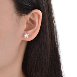 Zarcillos de Estrella de Mar en Plata 925