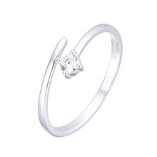 Cargar imagen en el visor de la galería, Anillo Ajustable con Punto Luz en Plata 925
