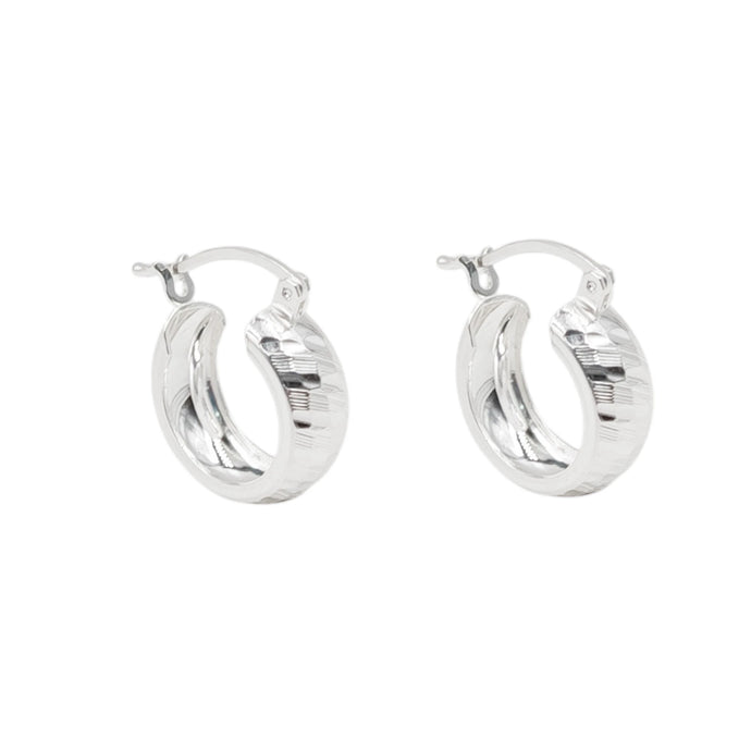 Argollas Modelo Celeste 15mm en Plata 925