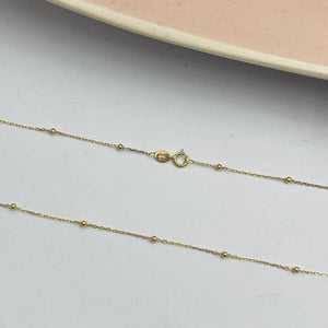Cadena De Pepitas en Oro 18k