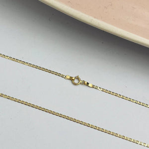 Cadena De Gucciee Plana en Oro 18k