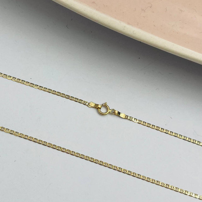 Cadena De Gucciee Plana en Oro 18k
