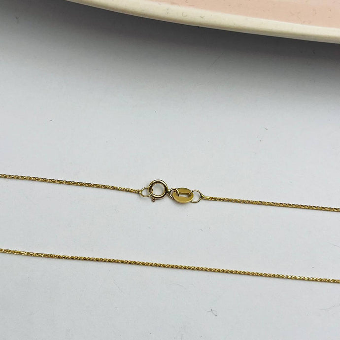 Cadena Espiga en Oro 18k