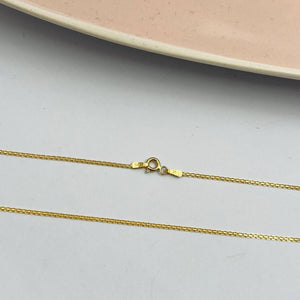 Cadena Tejido Chino en Oro 18k